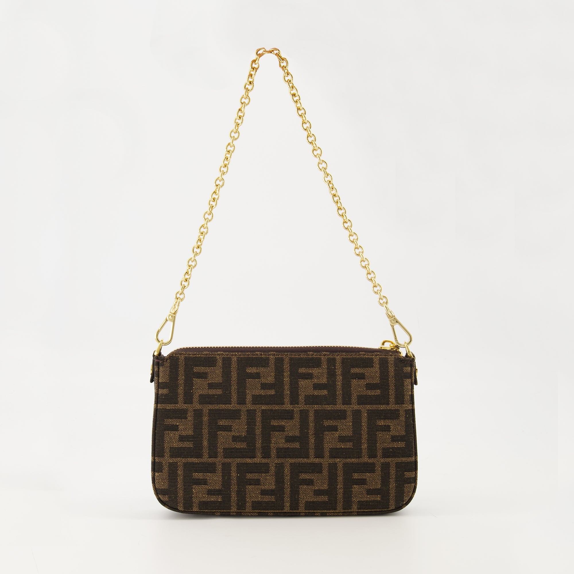 Sacs à main et épaule Baguette Pouch Fendi Marron Femme