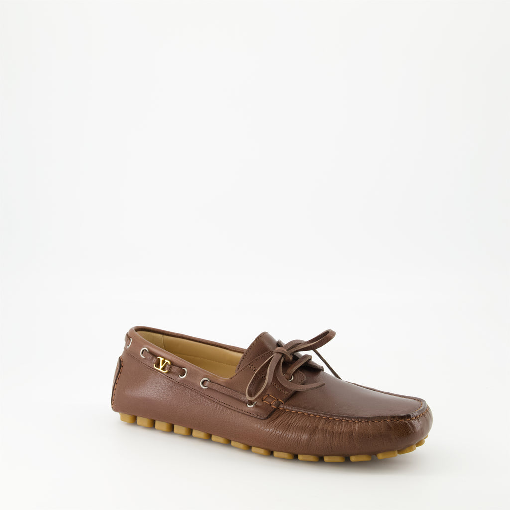 Mocassins Mocassins Driver Castanhos Valentino Garavani Marrom Homme