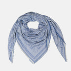 Lenços e luvas Xale FF Fendi Azul Femme