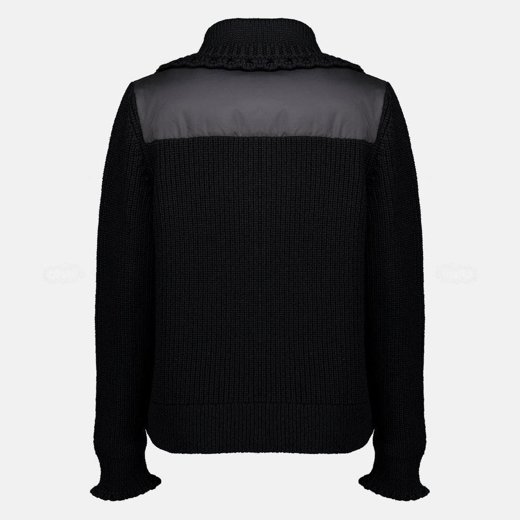 Vestes Cardigan bi-matière matelassé Moncler Grenoble Noir Femme