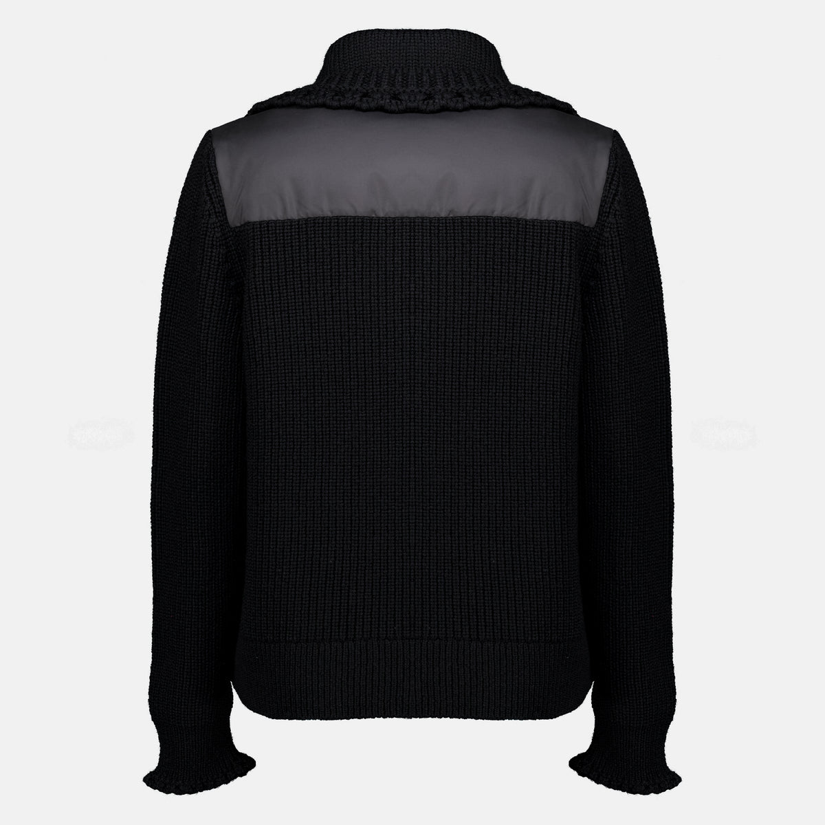 Vestes Cardigan bi-matière matelassé Moncler Grenoble Noir Femme