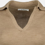 Immagine del top in lana marrone del marchio Max Mara per Donna - Stagione Primavera-Estate 2026 - Vista Dettagliata_1