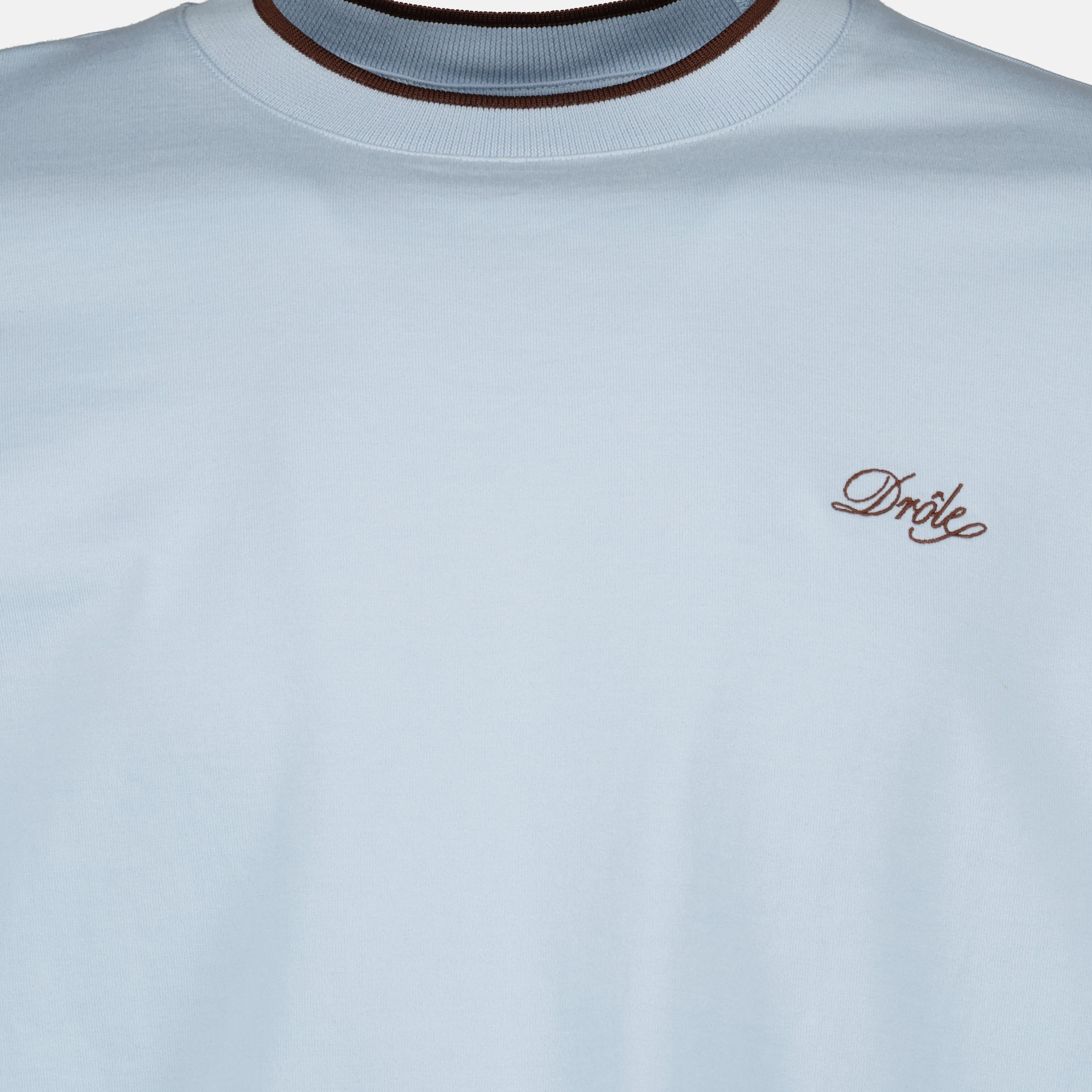 Imagem da t-shirt azul Drôle Belissima da marca Drôle De Monsieur para Homem - Temporada Primavera-Verão 2026 - Vista Detalhada_2