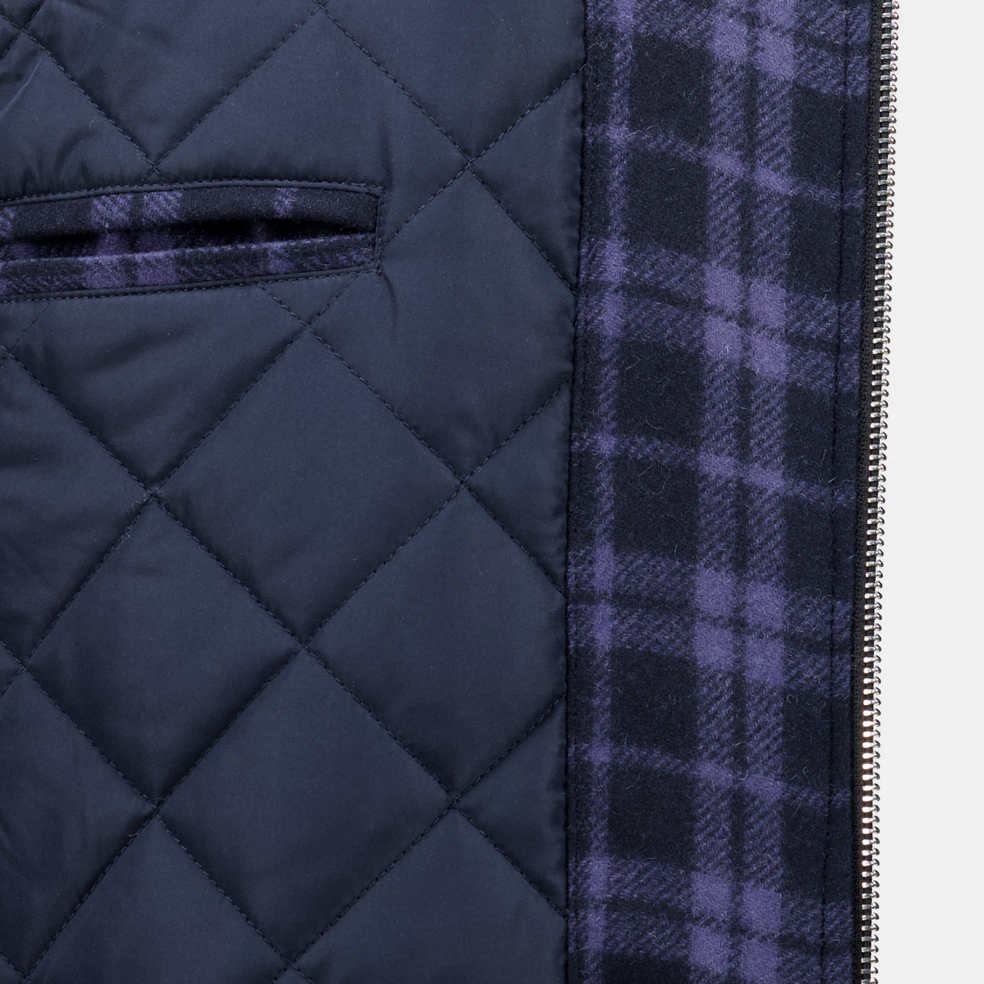 Vestes Veste Slogan Flanelle bleu marine à carreaux Drole De Monsieur Bleu foncé Homme