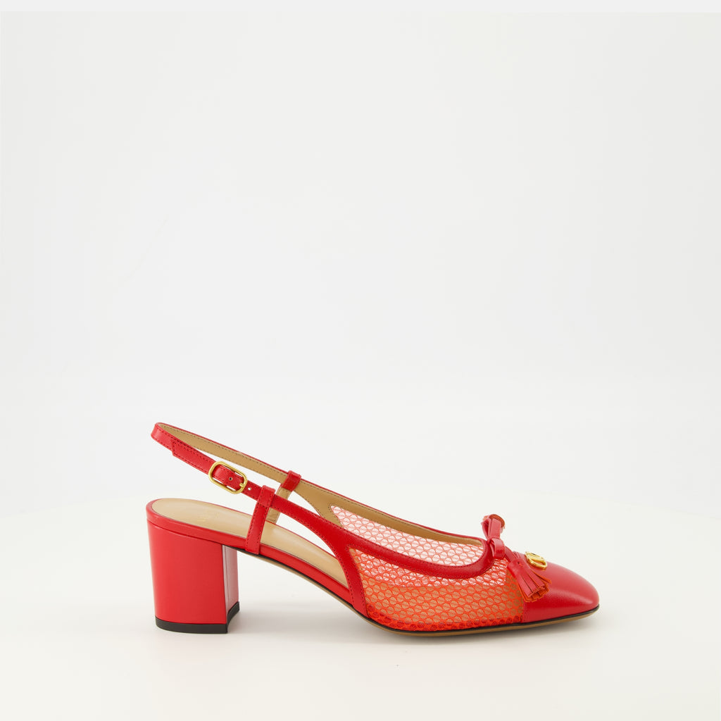 Image de l'article Esacarpins Valet du Roi rouge de la marque Valentino Garavani pour Femme - Saison Printemps-Été 2026 - Vue latérale droite