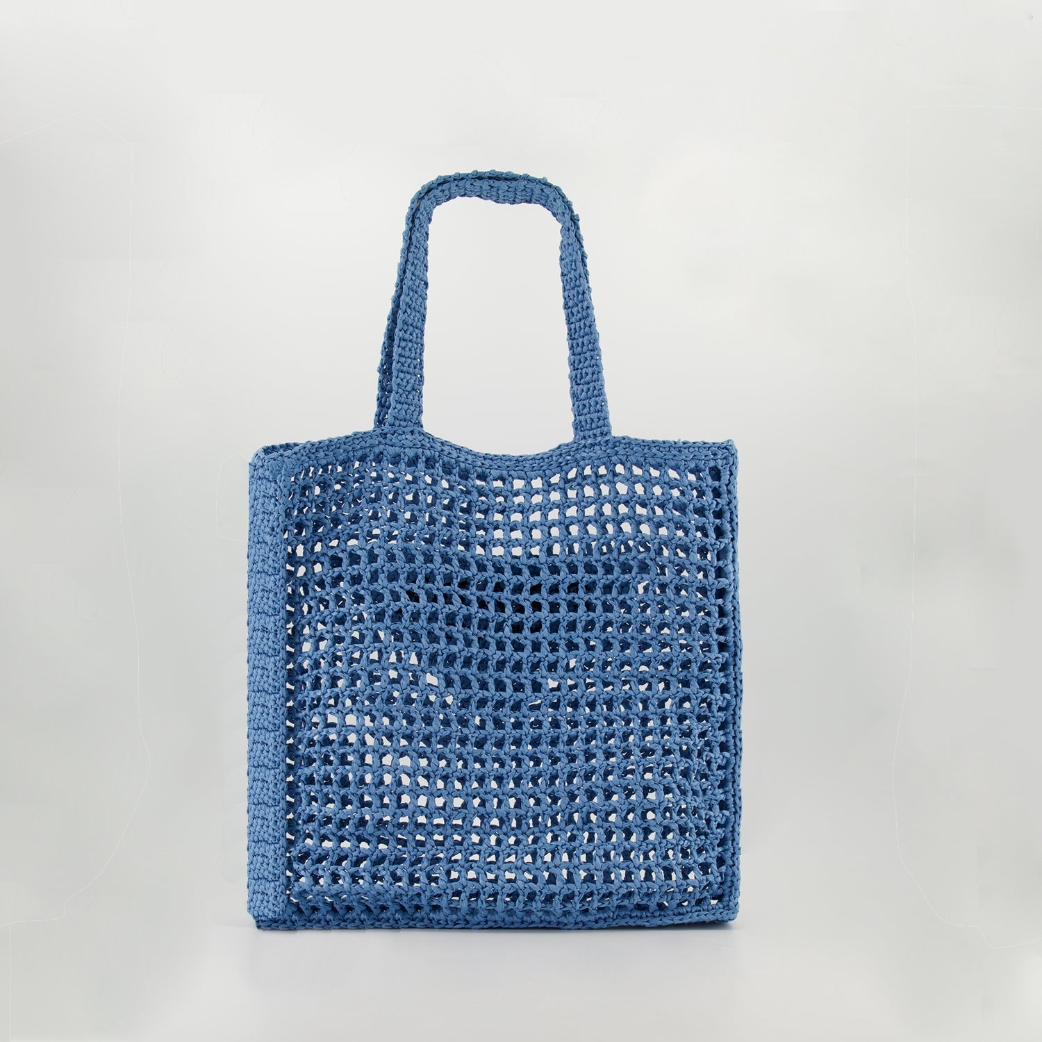 Tote bags Häkeltasche Prada Blau Femme