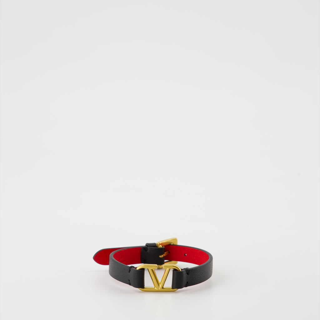 Bijoux Bracelet VLogo Signature Valentino Garavani Noir Femme