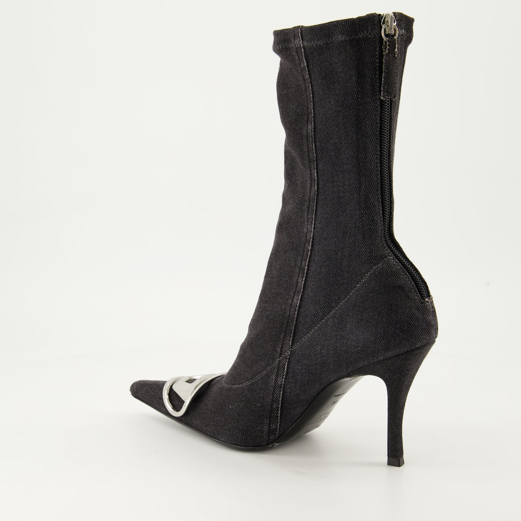 Botines Botas Venus Diesel Negro Mujeres