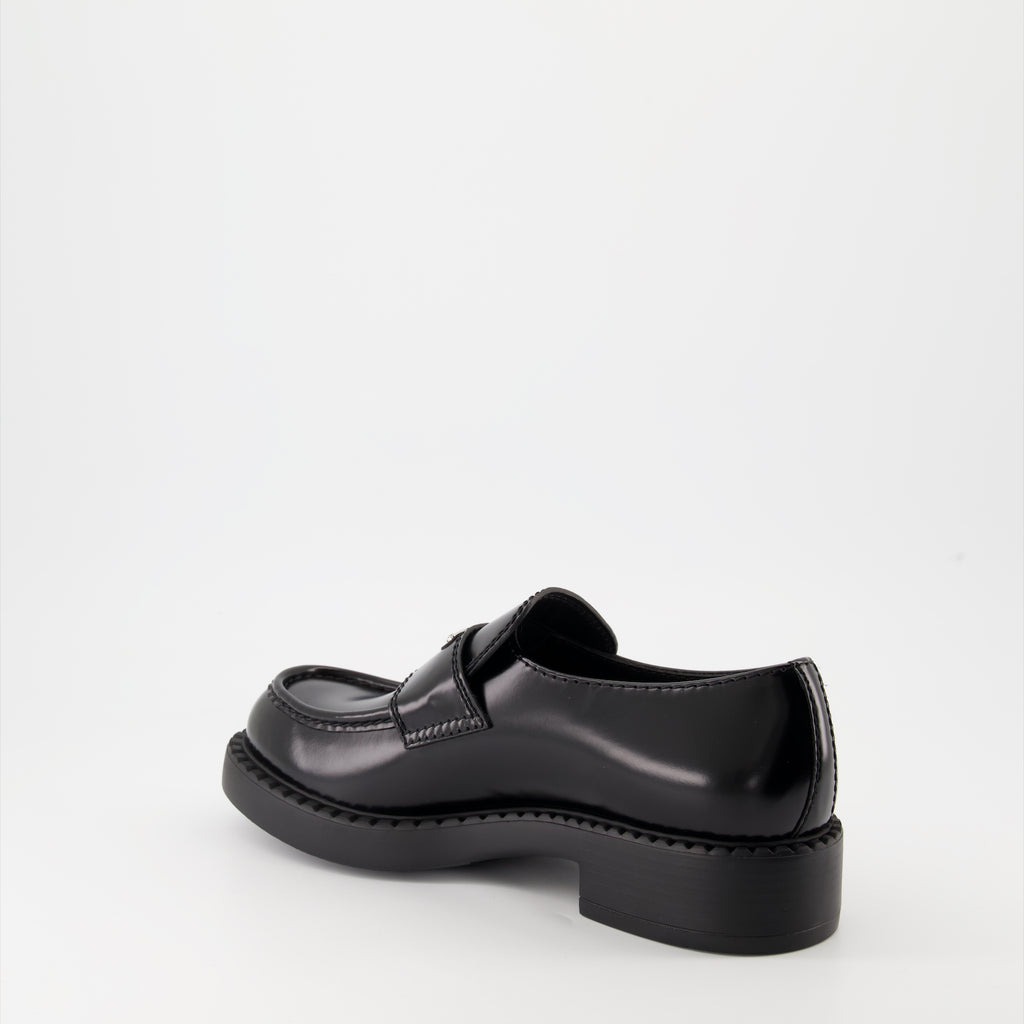 Mocassins Mocassins en cuir Prada Noir Homme