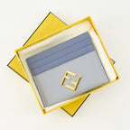スモールレザーグッズ FFダイヤモンド カードホルダー Fendi 青 Femme