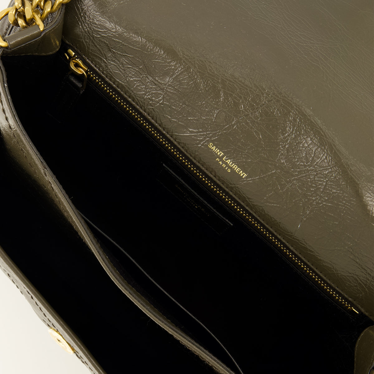 Sacs à main et épaule Medium Khaki Niki Bag Saint Laurent Kaki Femme