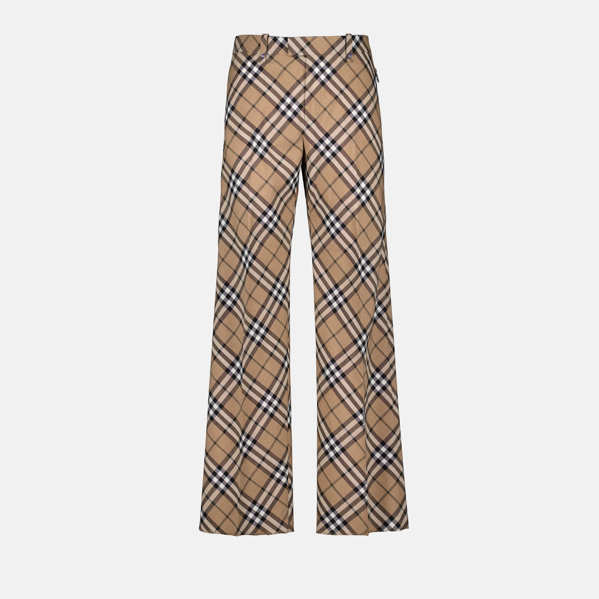 Pantalons Pantalon à carreaux Burberry Beige Homme