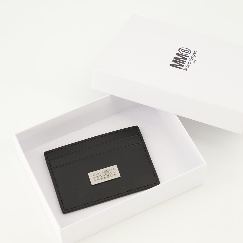 Mm6のユニセックス用の黒いカードホルダーNumericの画像 - 2026年春夏シーズン - 詳細ビュー_3