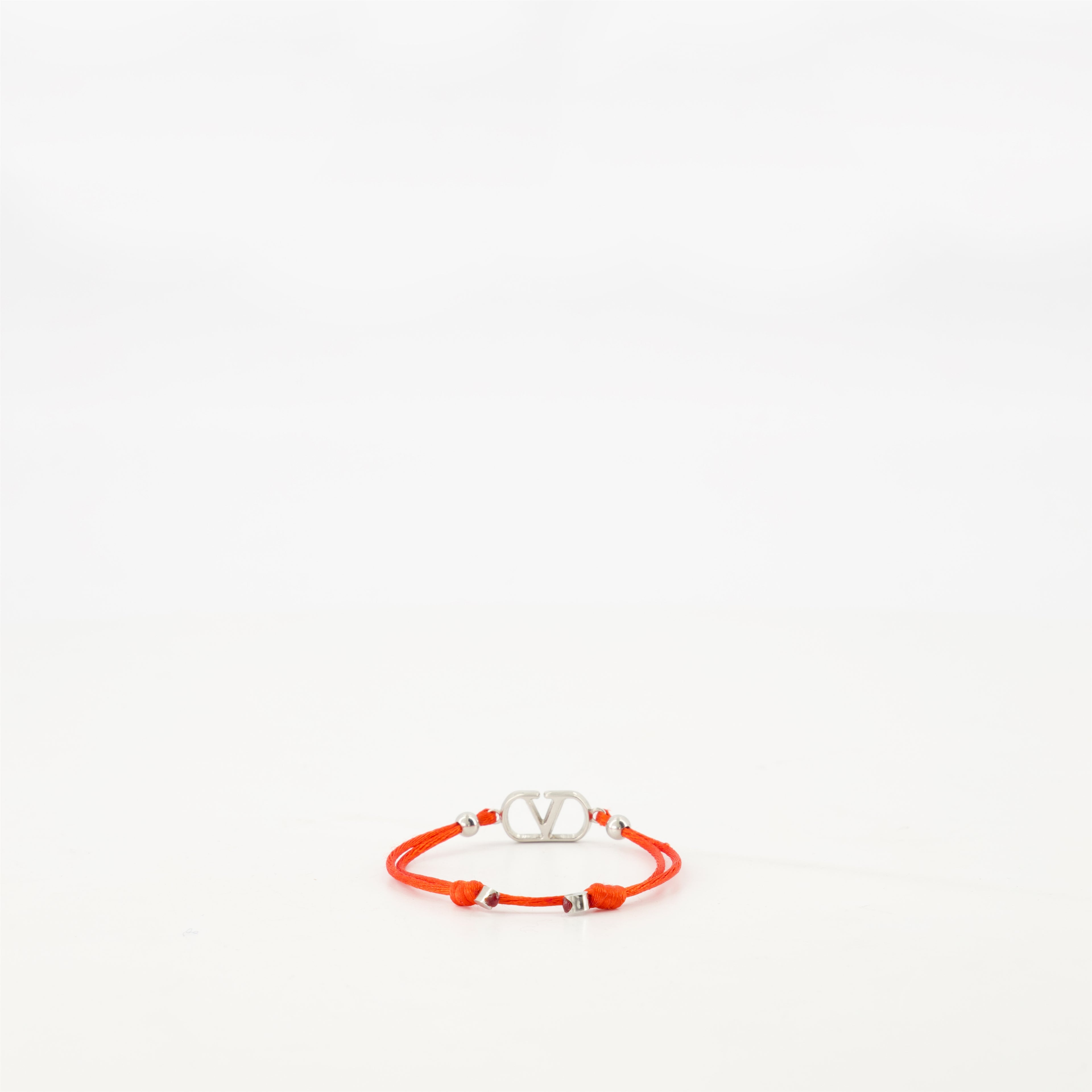 Bijoux Bracelet cordon VLogo Valentino Garavani Rouge Homme