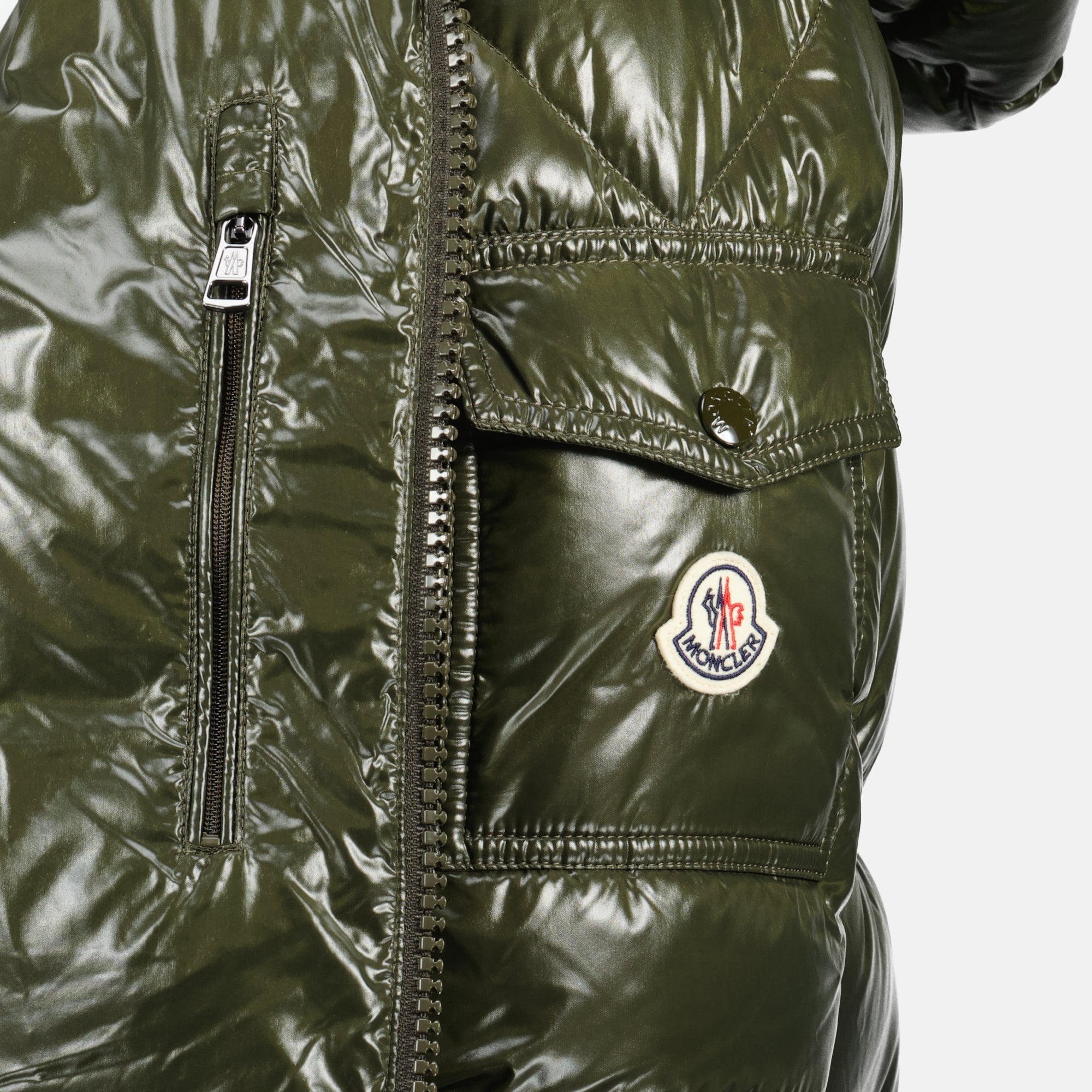 Image de l'article Doudoune Maya kaki de la marque Moncler pour Homme - Saison Automne-Hiver 2025 - Vue détaillée_2