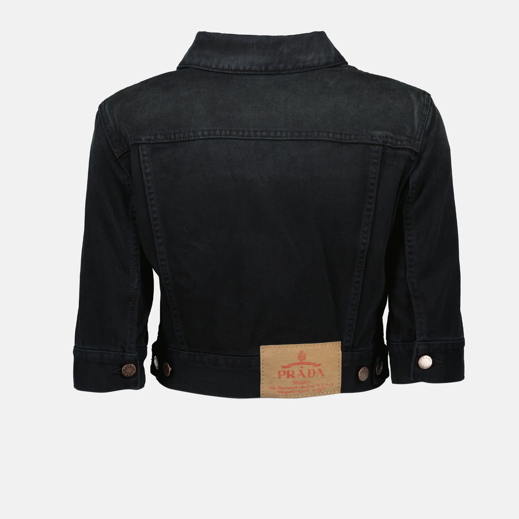 Vestes Veste en jean Prada Noir Femme