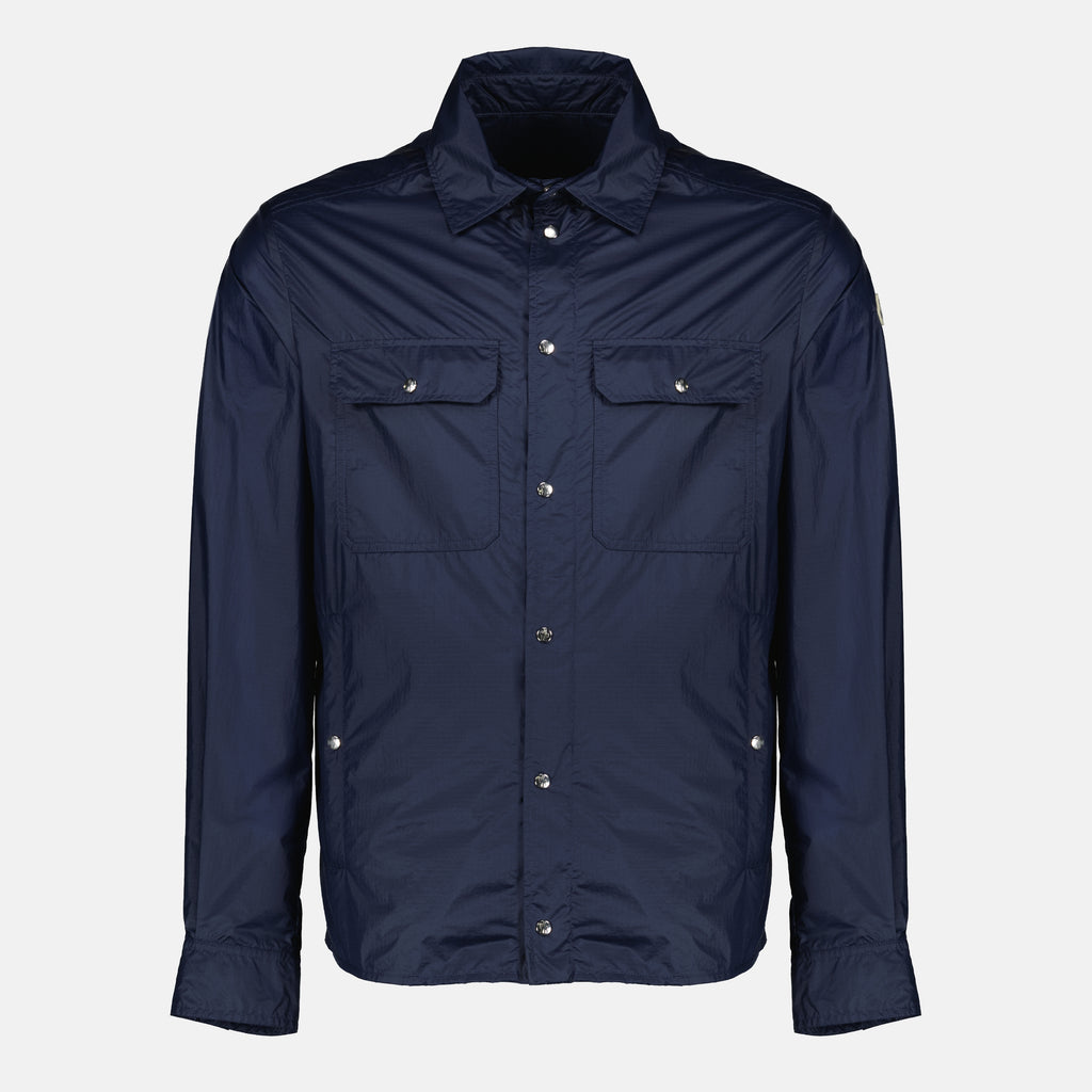 Chemises Camisa de Nylon Azul Marino Moncler Bleu foncé Homme