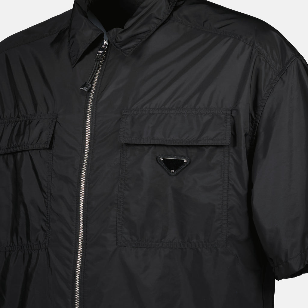 Hemden Chemise zippée noire Prada Schwarz Homme