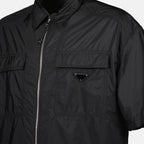 Hemden Chemise zippée noire Prada Schwarz Homme