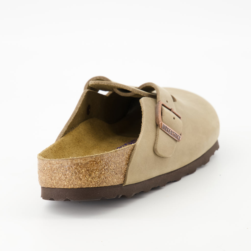 Chaussures ouvertes Mules Boston Birkenstock Beige Femme