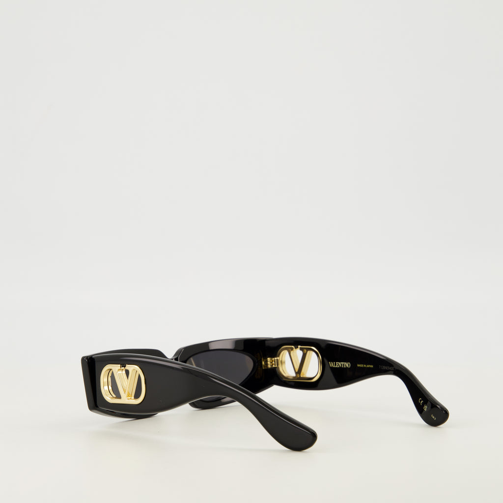 Lunettes VLogo Black Sunglasses Valentino Garavani Noir Femme