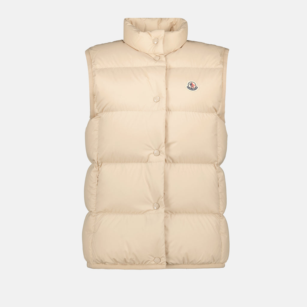 Vestes Doudoune sans manches Badia Moncler Beige Femme