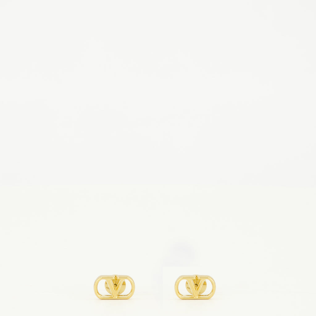 Bijoux VLogo ゴールドメタルピアス Valentino Garavani Doré Femme