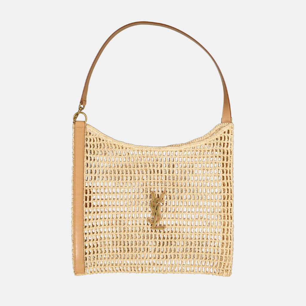 Sacs cabas Bolso Oxalis de Rafía Saint Laurent Beige Femme