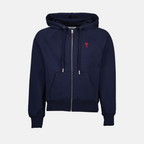 Sudaderas Sudadera con cremallera Ami de Coeur Ami PARIS azul oscuro Unisexo