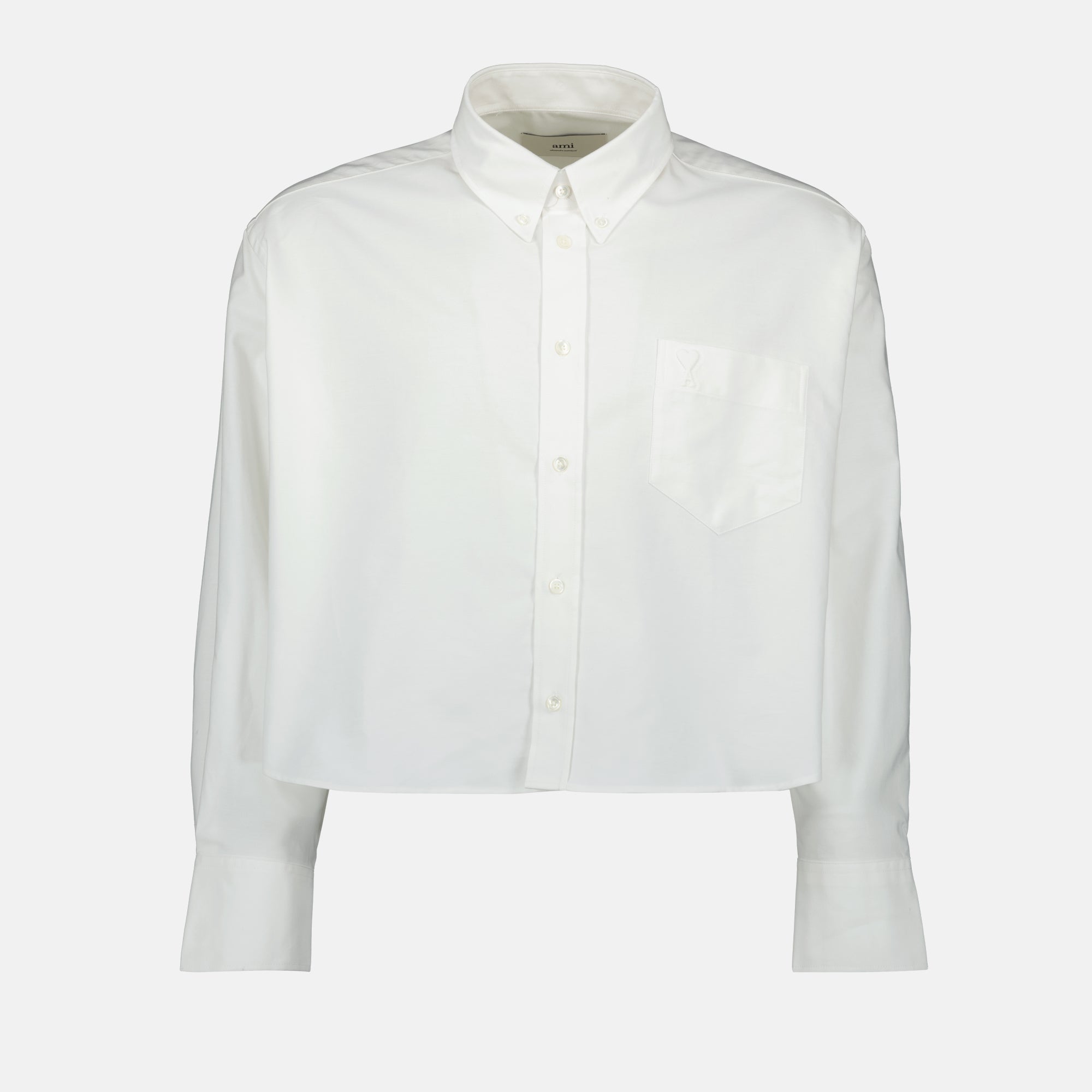 Camisas Chemise Ami de coeur oversize Ami PARIS Branco Unissex