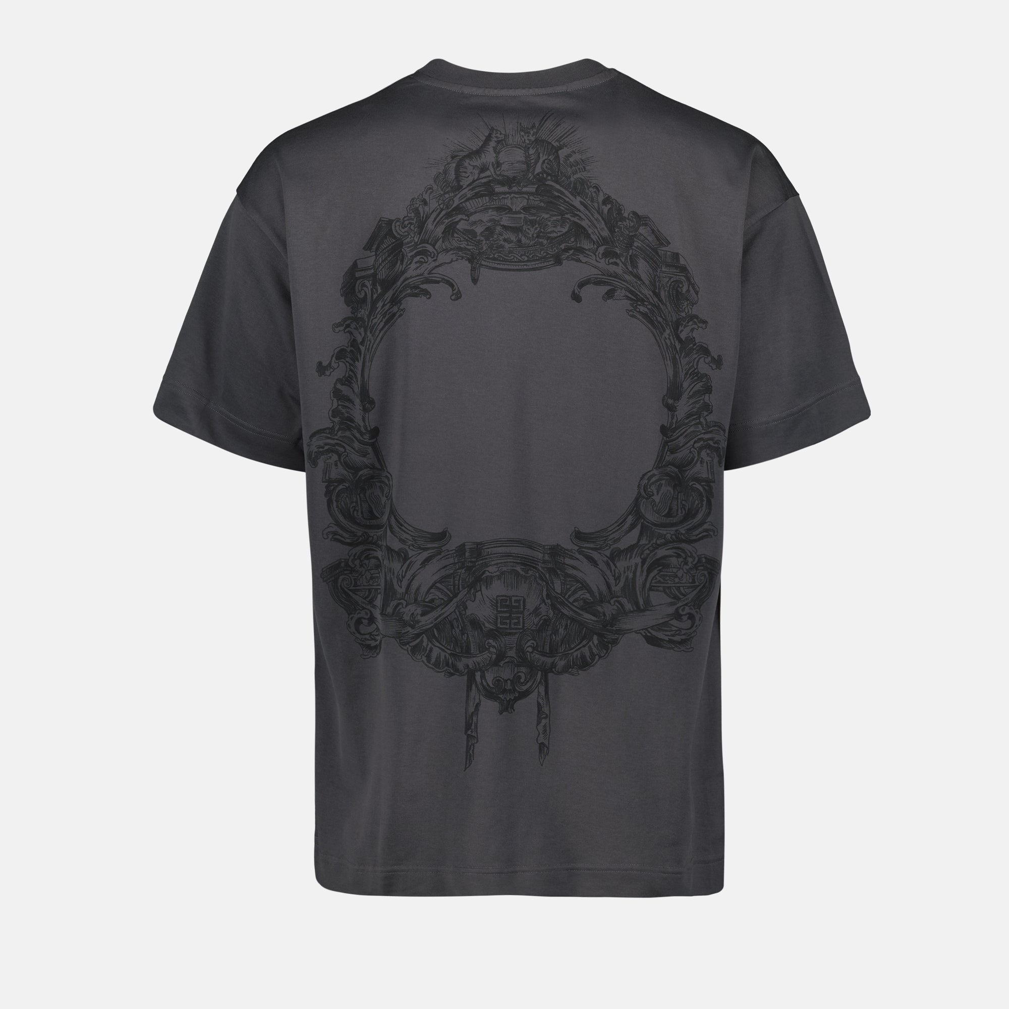 Camisetas T-shirt Impresso Barroco Givenchy Cinza Homme