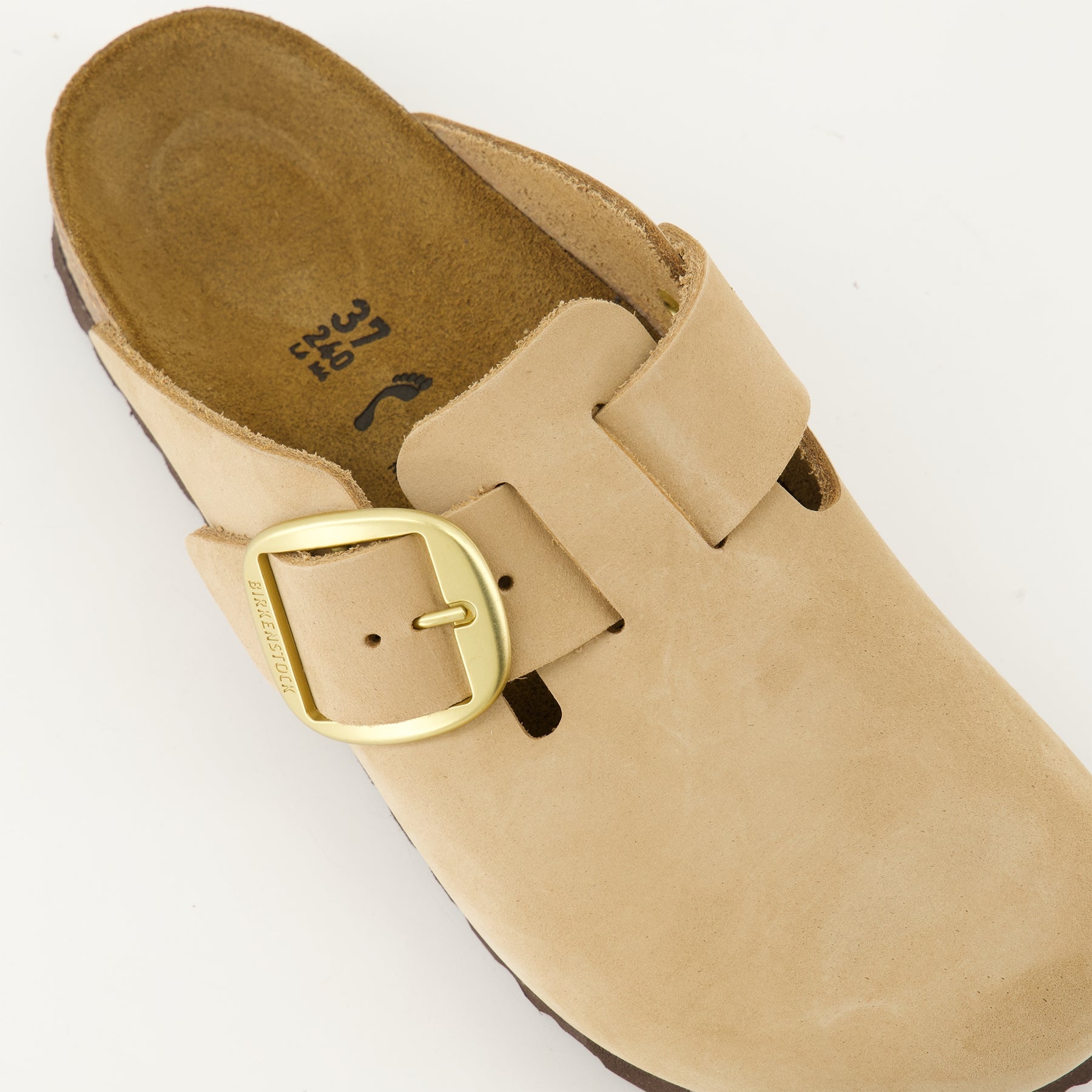 Chaussures ouvertes Mules Boston Birkenstock Beige Femme