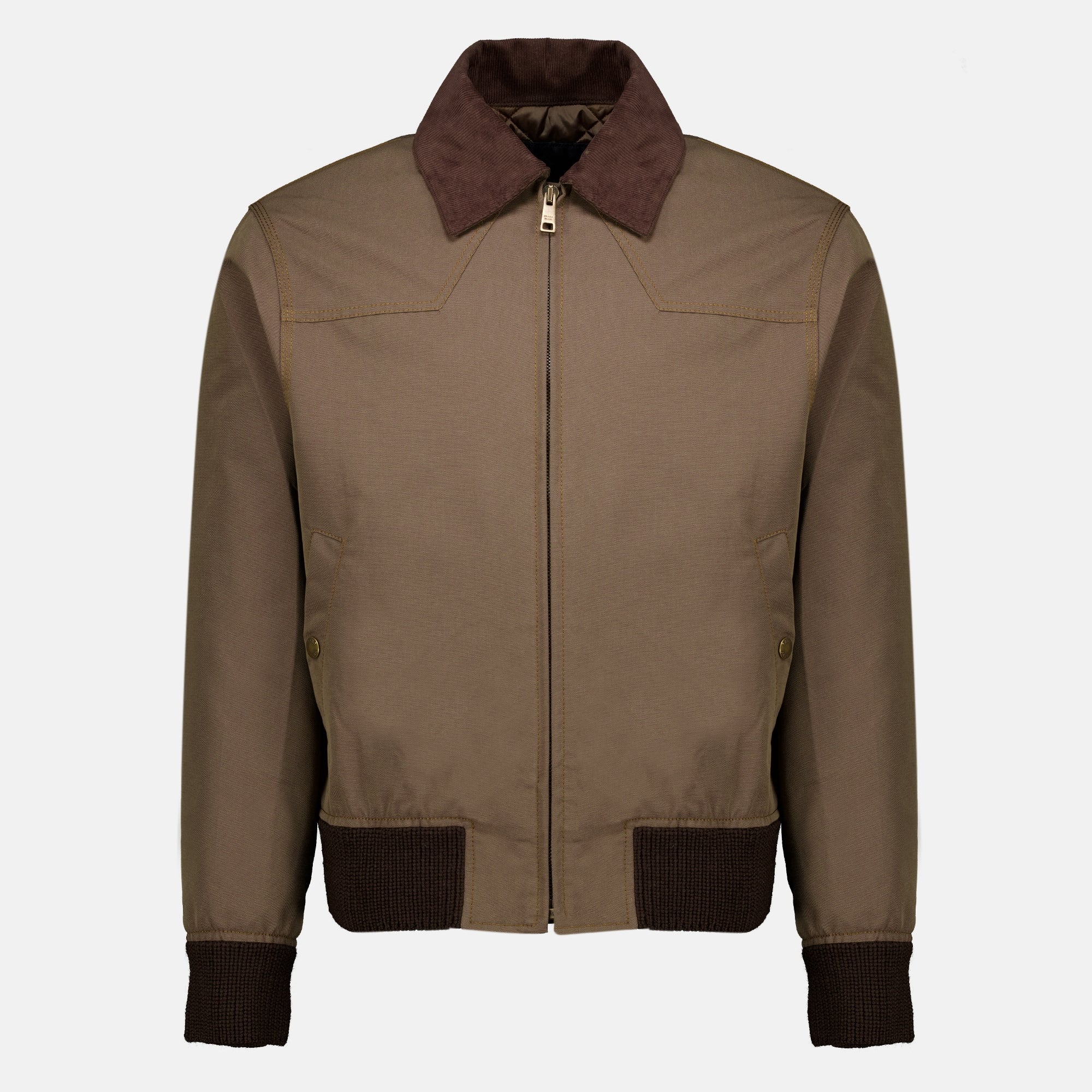 Vestes Brown Denim Jacket Prada Marron Homme