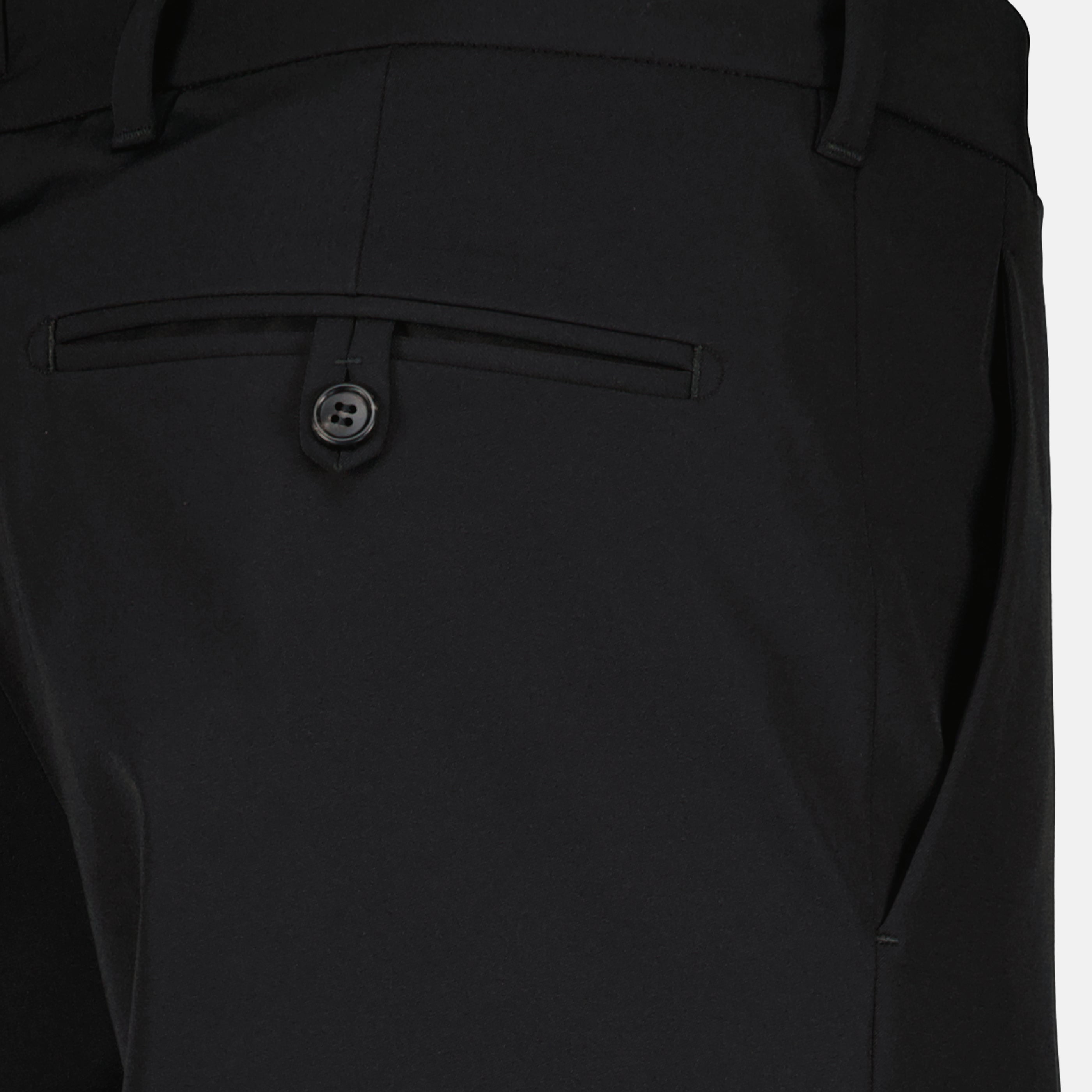 Pantalons Black Stretch Fabric Pants Prada Noir Homme