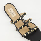Sapatos abertos Sandálias Rockstud Valentino Garavani Preto Femme