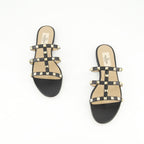 Sapatos abertos Sandálias Rockstud Valentino Garavani Preto Femme