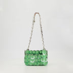 Sacs à main et épaule Sac disques Sparkle Rabanne Vert Femme