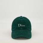 Image de l'article Casquette brodée verte de la marque Dior pour Homme - Saison Printemps-Été 2026 - Vue de Face