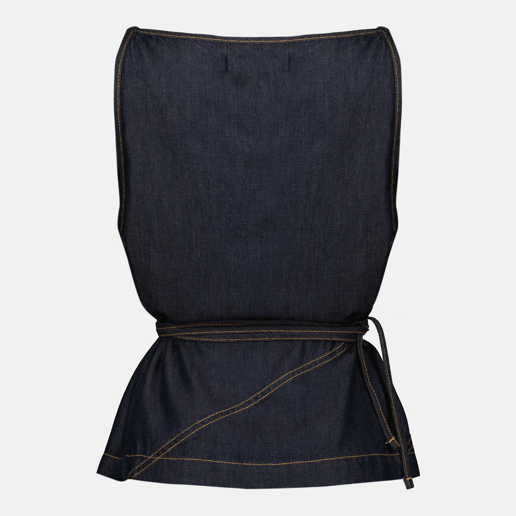 Tops Top portefeuille en denim Iro Bleu foncé Femme