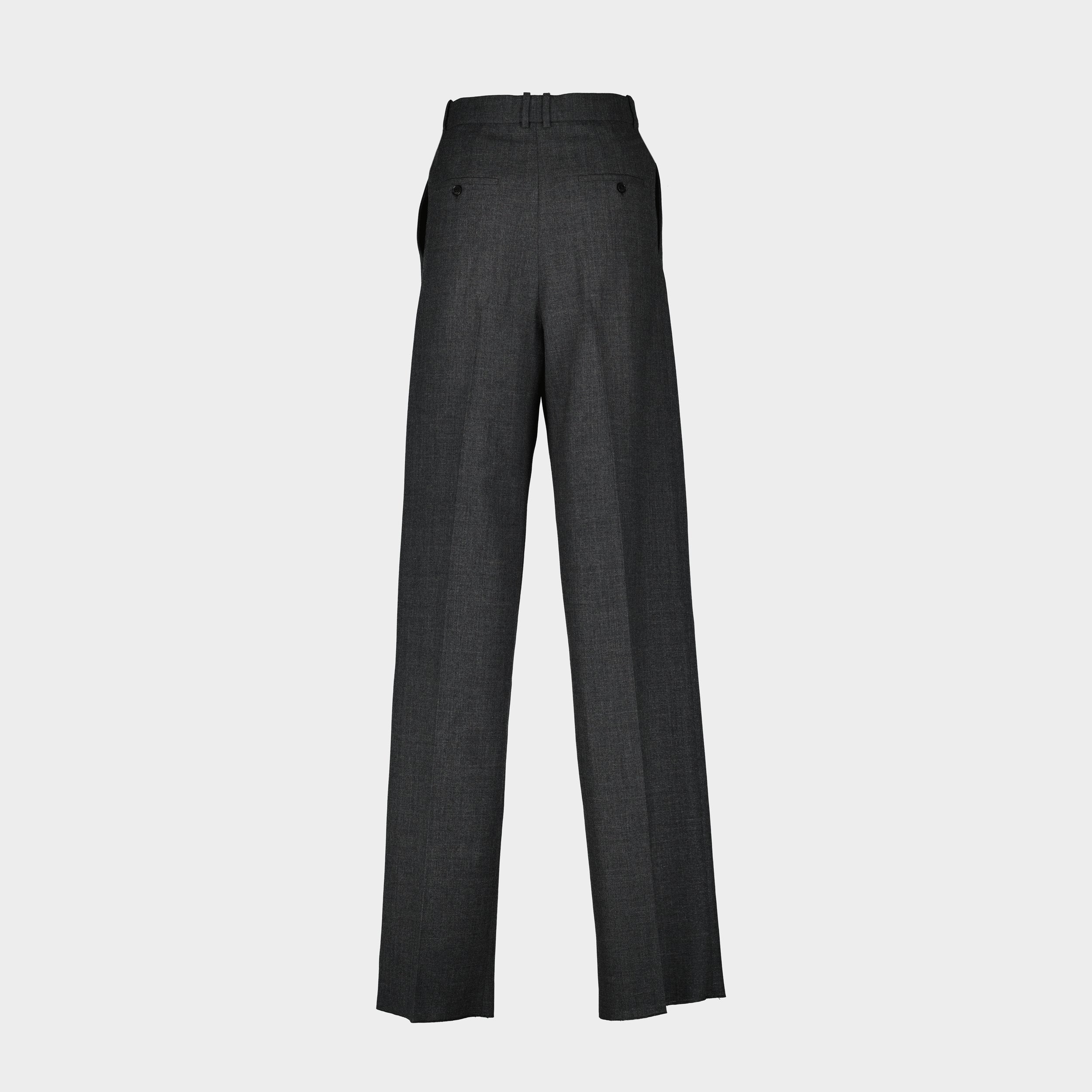 Pantalons Pantalon en laine Saint Laurent Gris Femme