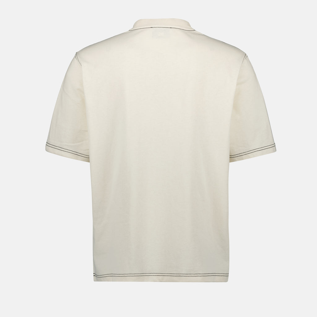 Camisetas T-Shirt Assinatura Ami Ami PARIS Bege Homme