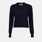 Maille Cardigan AMI de Coeur Ami PARIS Bleu Femme