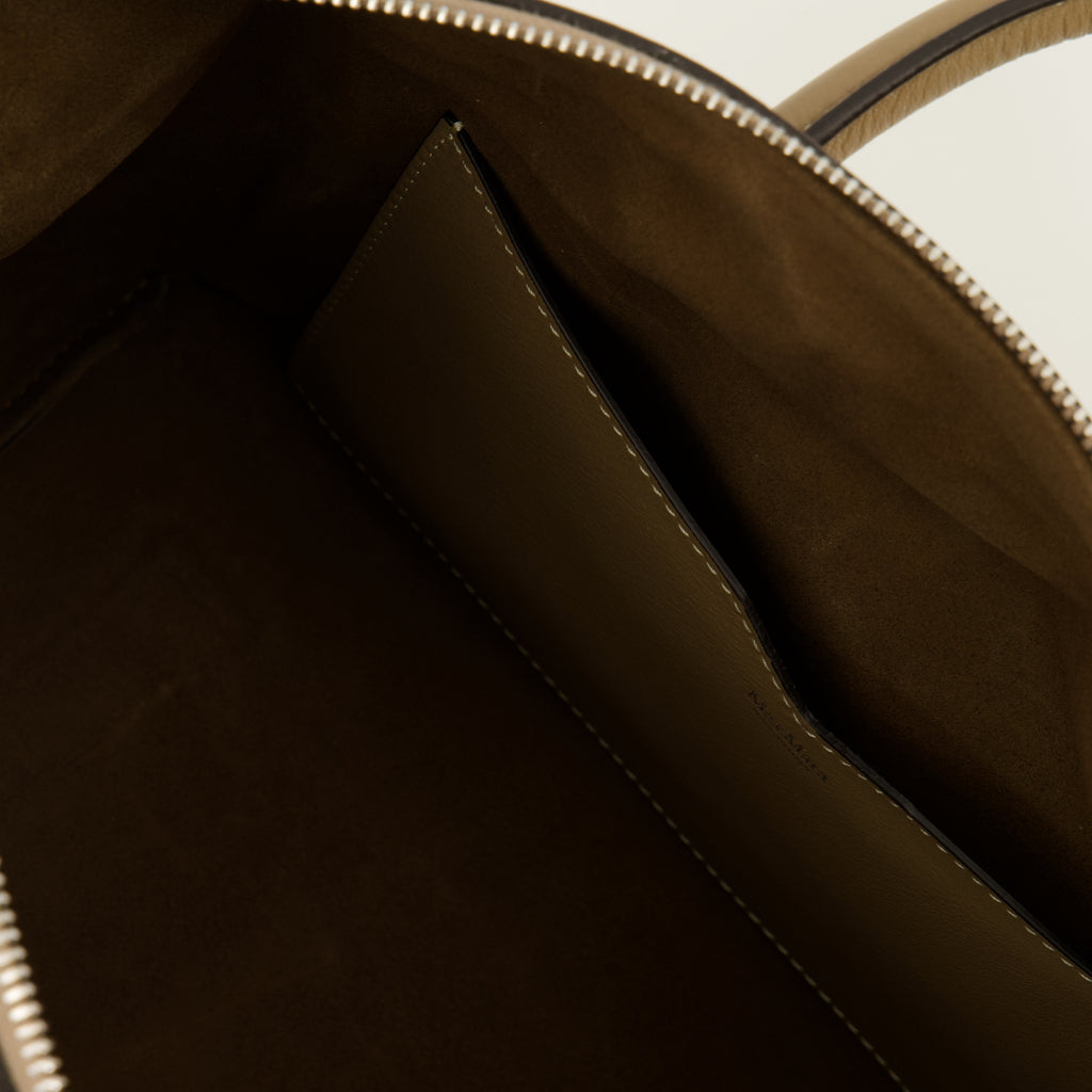 Sacs à main et épaule ミディアムベージュレザー ボストンバッグ Max Mara Beige Femme