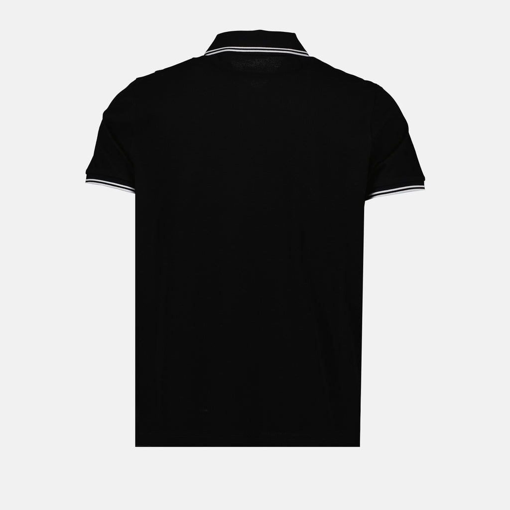 Polo Polo con Logo Moncler Nero Homme
