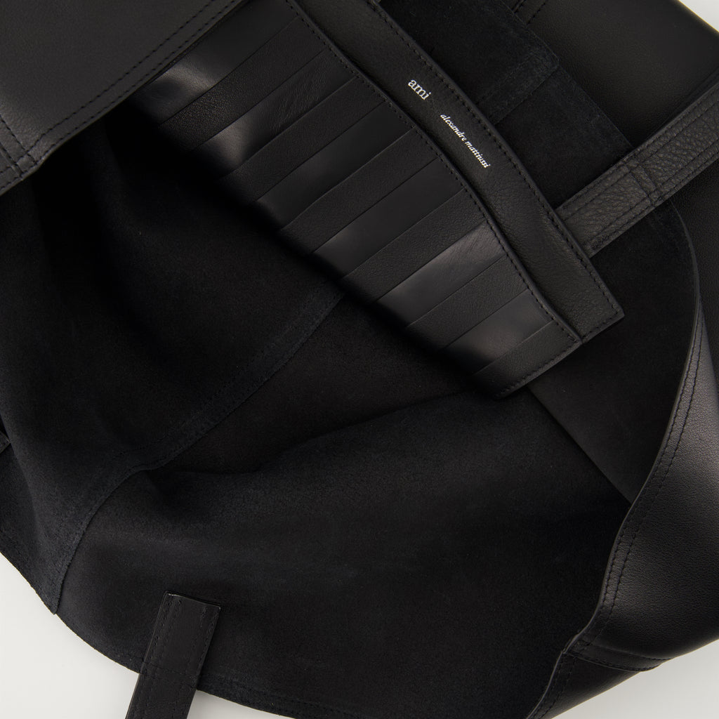 Borse tote Borsa a Spalla Ami PARIS Nero Unisex