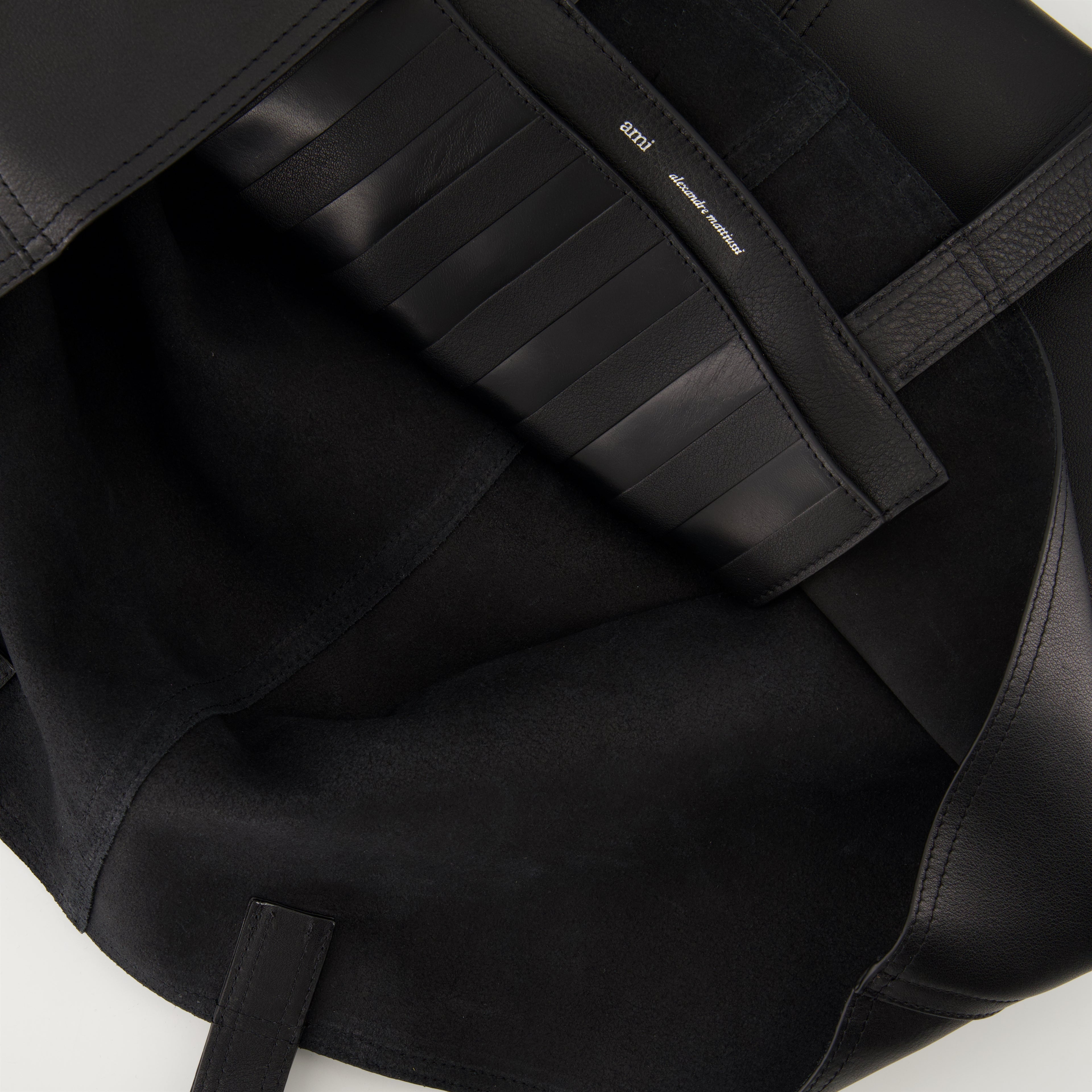 Borse tote Borsa a Spalla Ami PARIS Nero Unisex