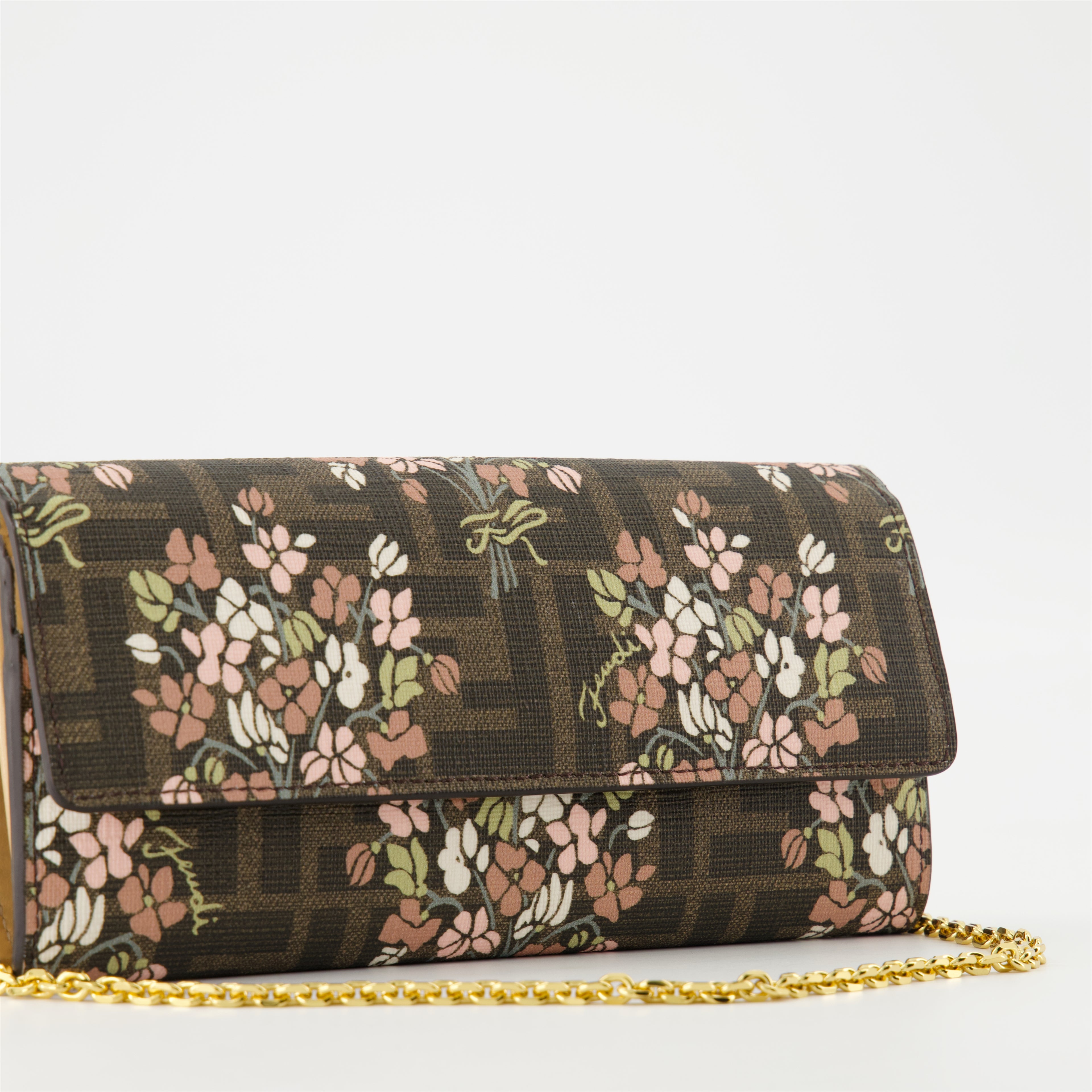 Small leather goods Fendi Roma Wallet Fendi Brown Femme