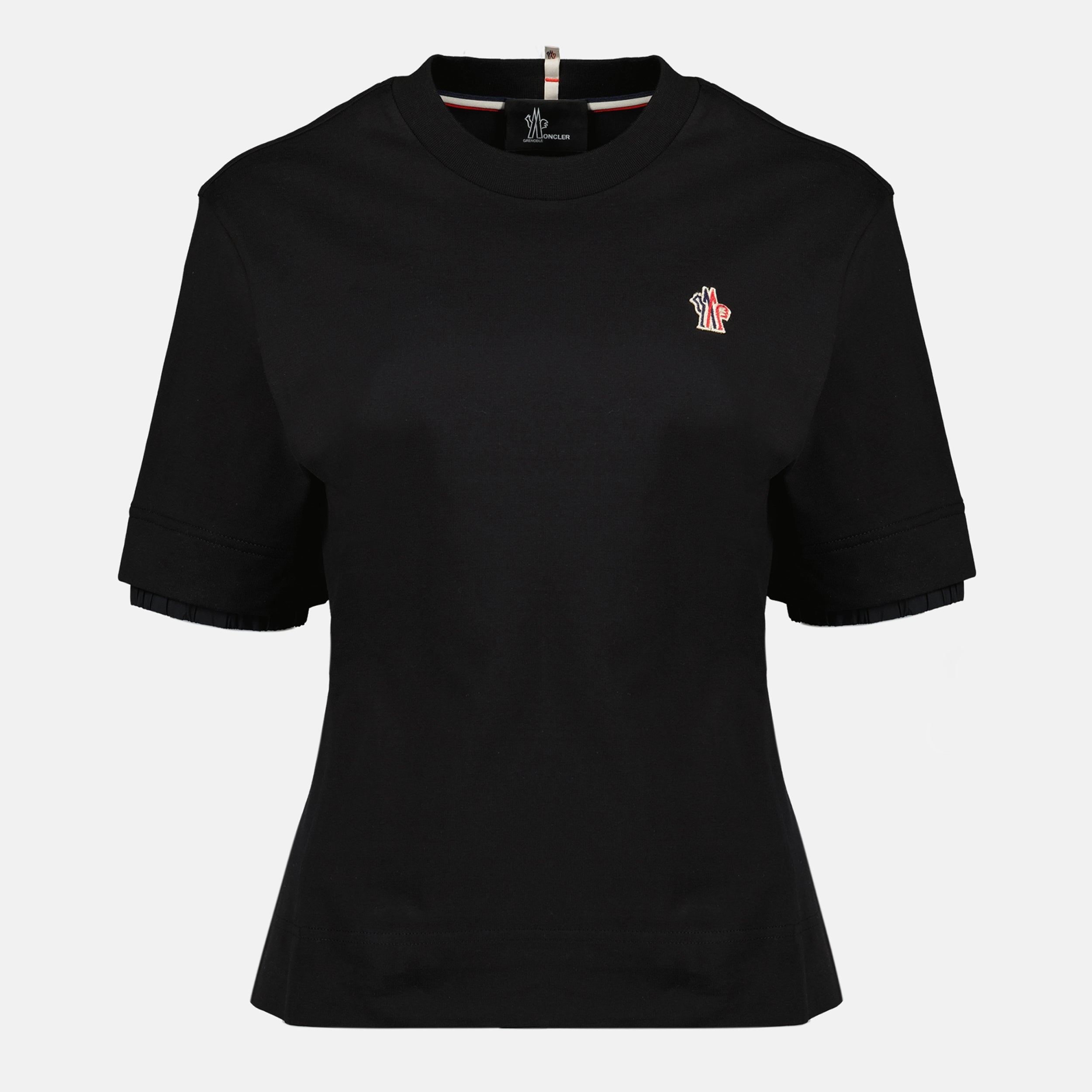 Image de l'article T-shirt logo noir de la marque Moncler Grenoble pour Femme - Saison Printemps-Été 2026 - Vue de Face