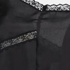 Tops Top de Renda Mm6 Preto Femme