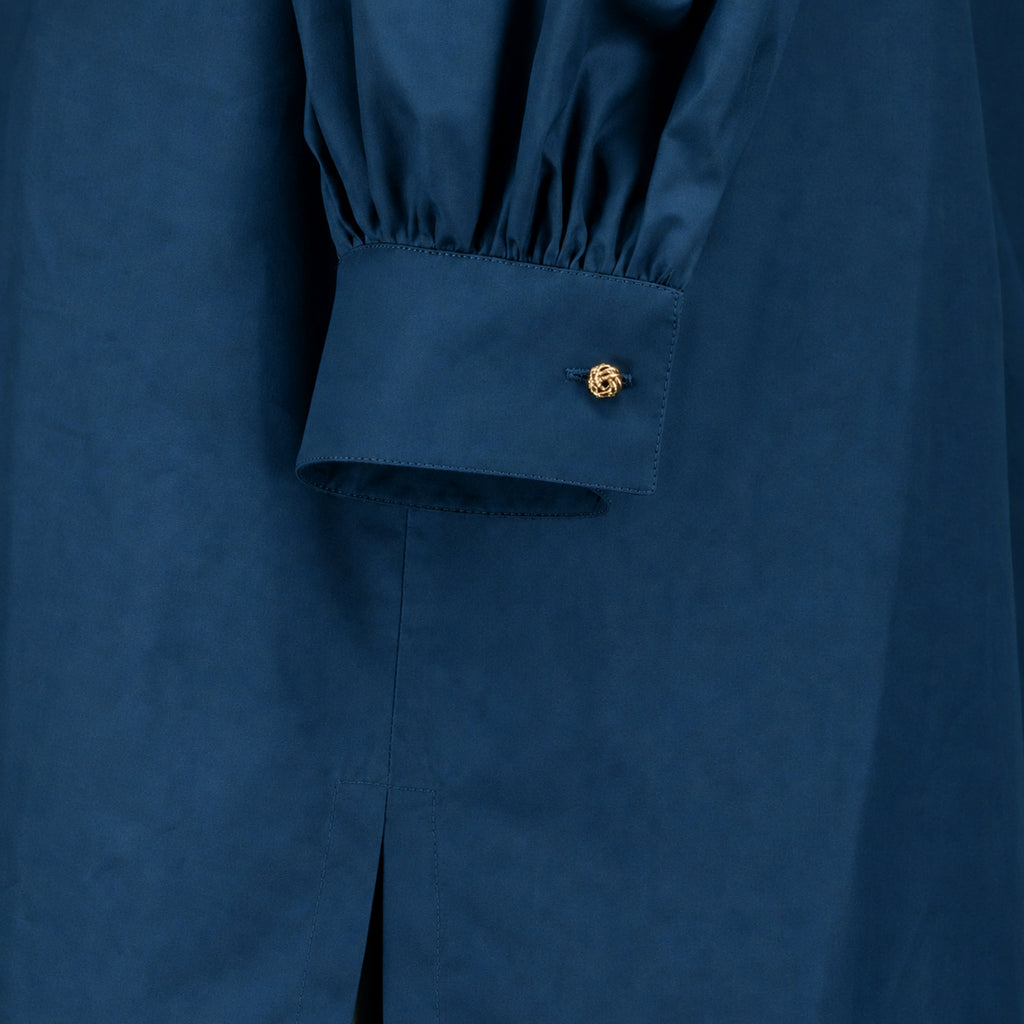 Chemises 블루 팝린 셔츠 Max Mara Bleu Femme